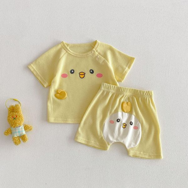 華夫格可愛動物兩件式套裝 