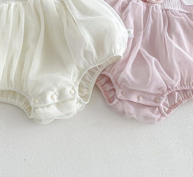 小香風立體小花削肩包屁衣 