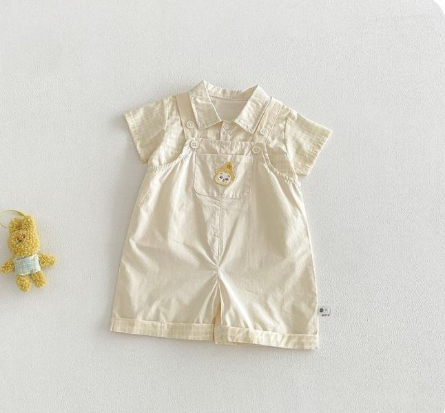 星星人格紋極簡襯衫/套裝/吊帶褲 