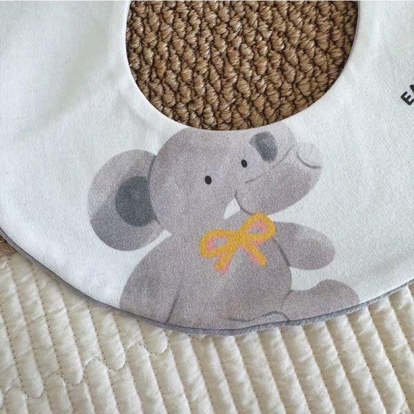 兩入組動物印花防水瞬吸口水圍兜 