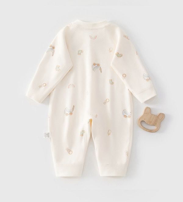 新生兒春秋四季新印花開釦連身裝(5款) 