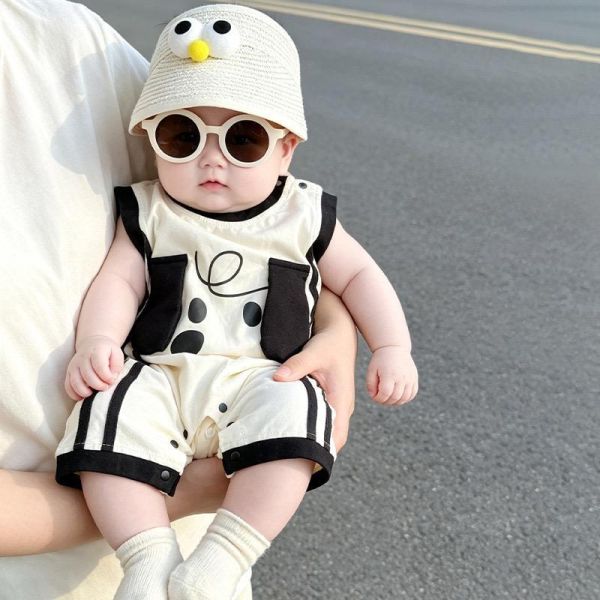 立體狗狗耳朵帥氣連身裝 