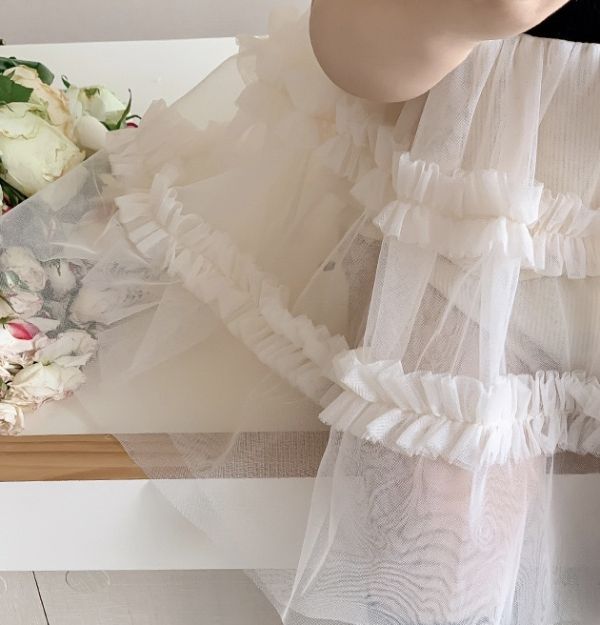 愛心薄款針織網紗包屁裙 