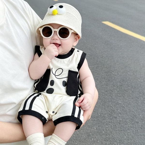 立體狗狗耳朵帥氣連身裝 