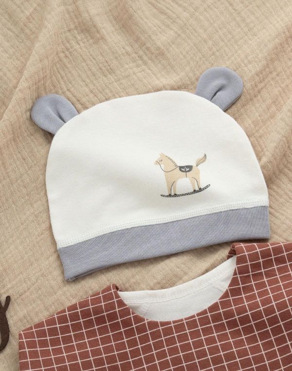 新生兒搖搖馬純棉反包手半背衣 