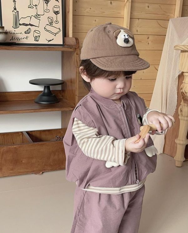 好好看！顯白紫色背心式三件套套裝 