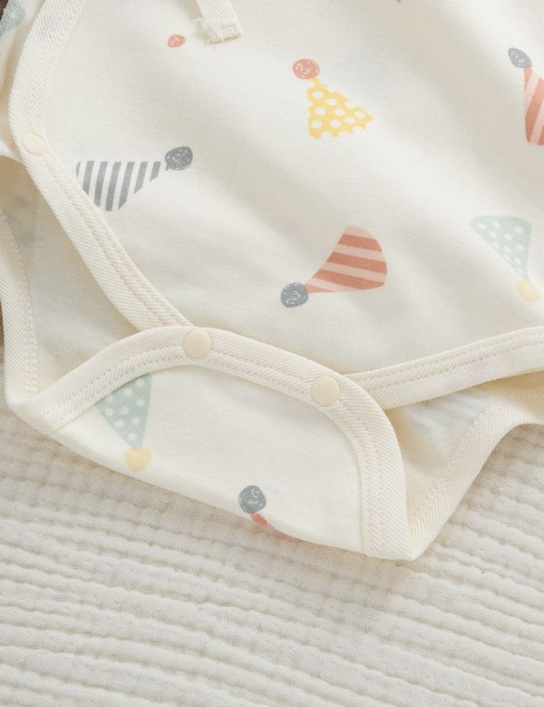 新生兒生日帽印花包屁衣/連身裝 