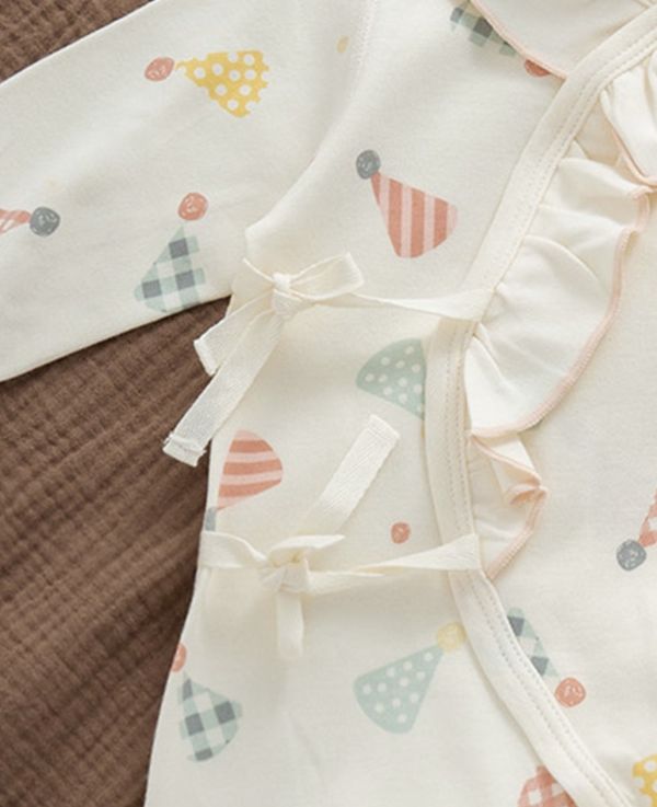 新生兒生日帽印花包屁衣/連身裝 