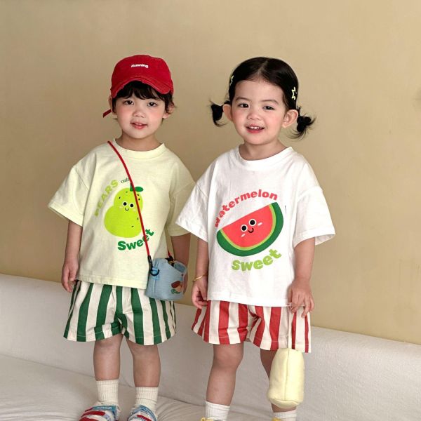 可愛水果印花兩件式套裝 