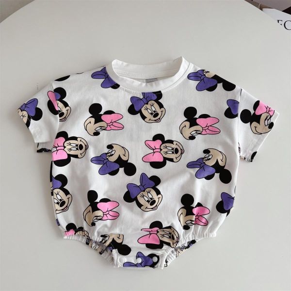 滿版米妮可愛印花包屁衣 