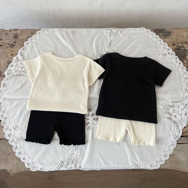 呼吸棉拼色愛心兩件式套裝 