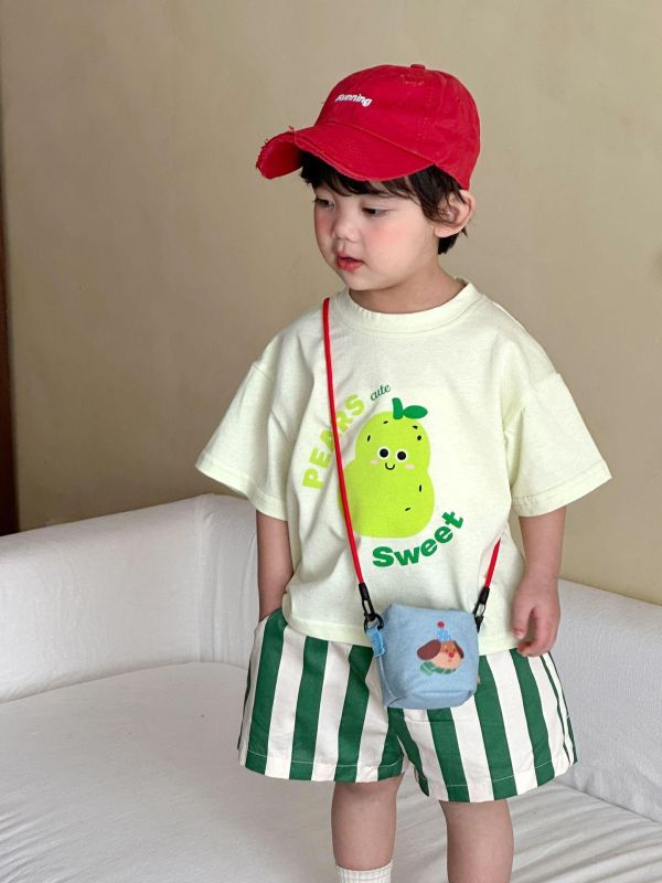 可愛水果印花兩件式套裝 