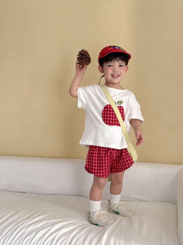 New新款水果格紋兩件式套裝(4色) 