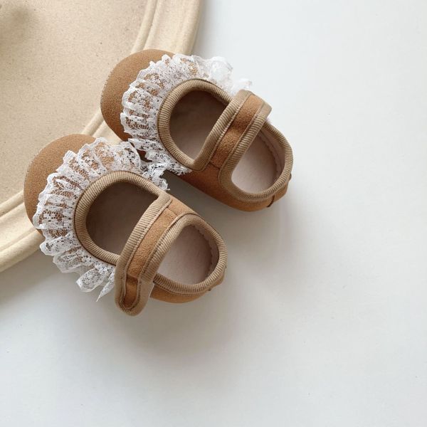 超萌蕾絲花邊平底瑪莉珍鞋 