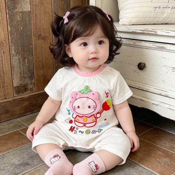 可捏泡泡/響紙卡通連身裝 