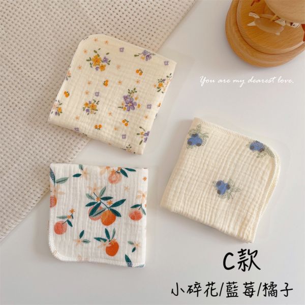 六層紗布棉超柔方巾(一套三入) 