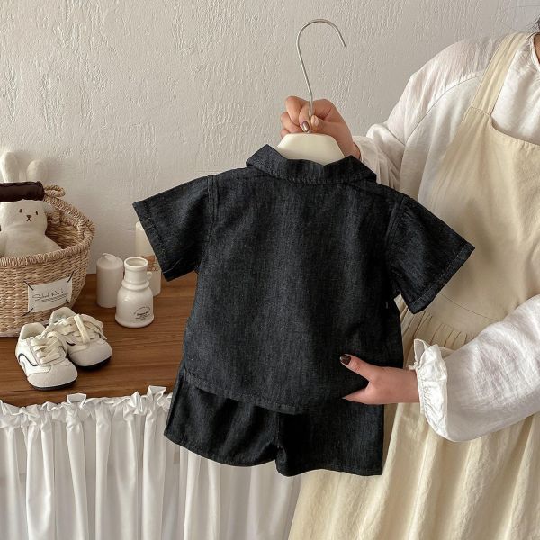 好會穿!!素色牛仔開釦兩件套/背心 