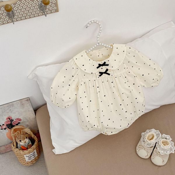 蝴蝶結娃娃領包屁衣 