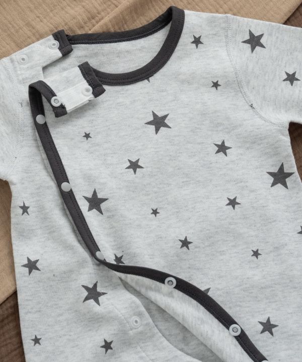 新生兒純棉星星四季連身裝 