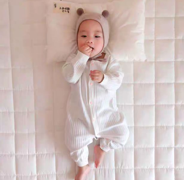 新生兒兔子布標極簡開釦連身裝(9款) 