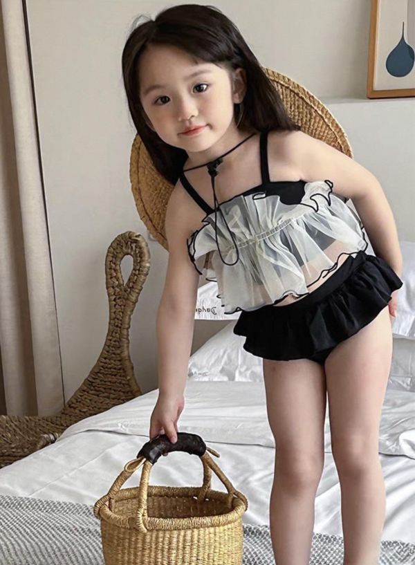 酷甜蕾絲/小花/拚色玩水泳裝 