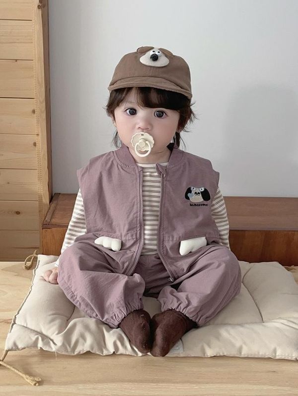 好好看！顯白紫色背心式三件套套裝 