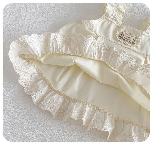 氣質花邊蕾絲拼接背心兩件式套裝 