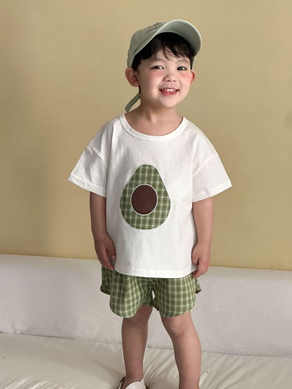 New新款水果格紋兩件式套裝(4色) 