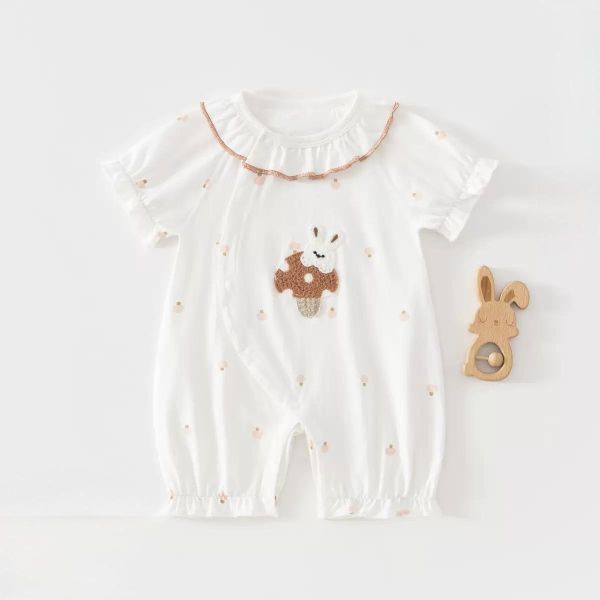 新生兒男女童夏季純棉側開連身裝(6款) 