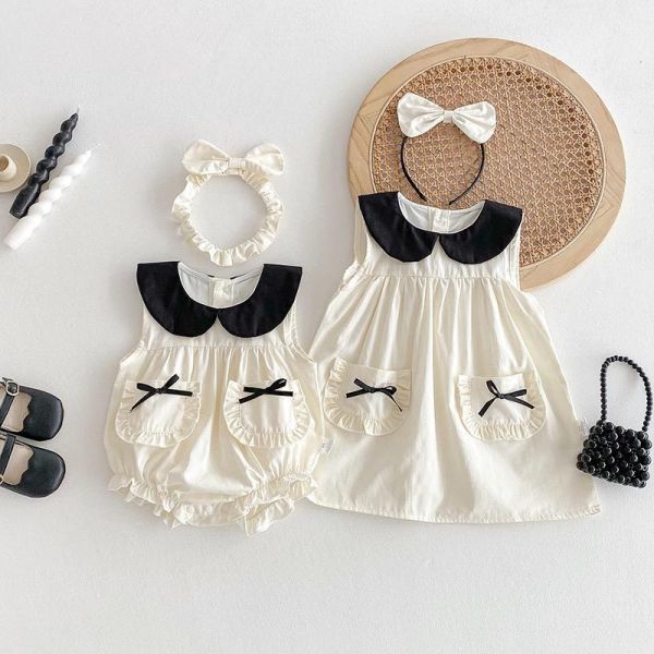 姐妹款小香風氣質包屁衣/洋裝(含頭飾) 