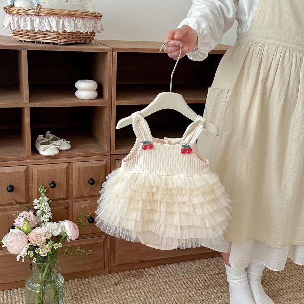 螺紋親膚櫻桃蛋糕包屁裙 