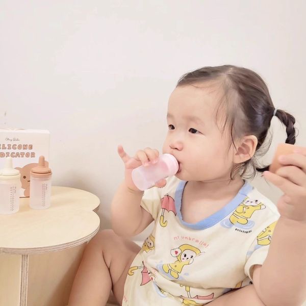 軟硅膠韓版同款小動物奶嘴式餵藥器 