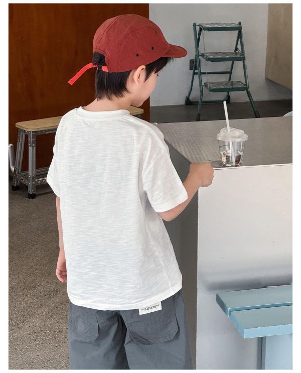 Good笑臉印花素色T恤上衣(2色) 