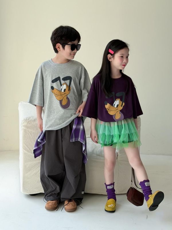 可愛高飛印花寬鬆上衣 