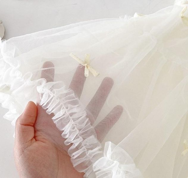 鵝黃上衣+網紗吊帶連身裙套裝 