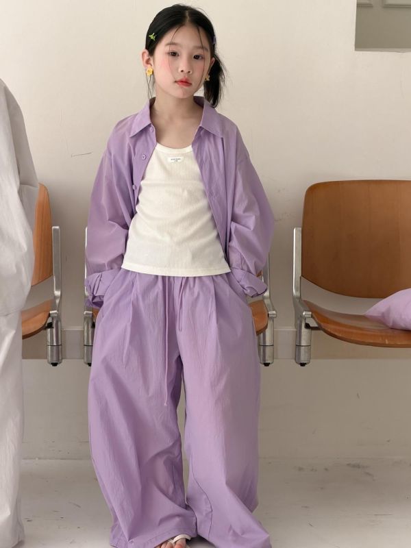 韓系質感素色防曬套裝(贈手提包) 