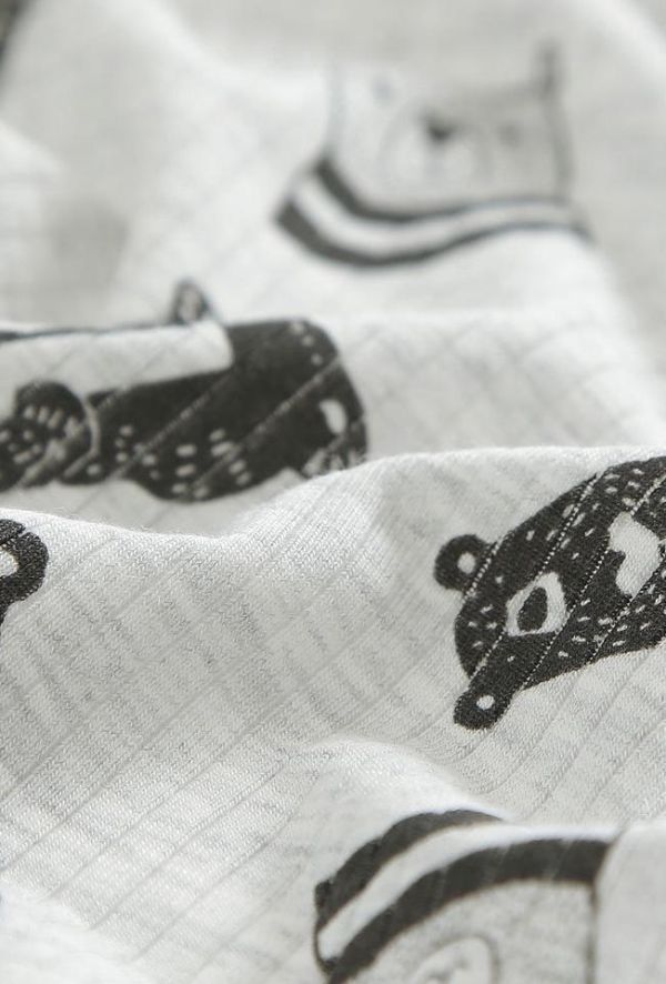 新生兒小熊純棉開釦連身裝 