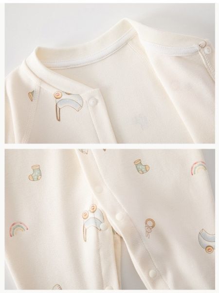 新生兒春秋四季新印花開釦連身裝(5款) 