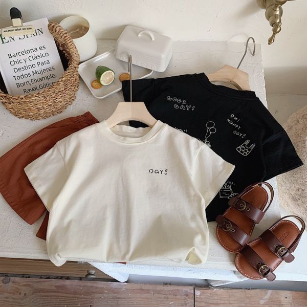 黑白塗鴉印花休閒上衣 