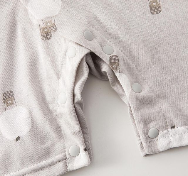 新生兒側開夏季可愛連身裝 