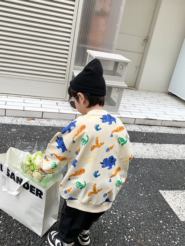 可愛恐龍寬鬆上衣 