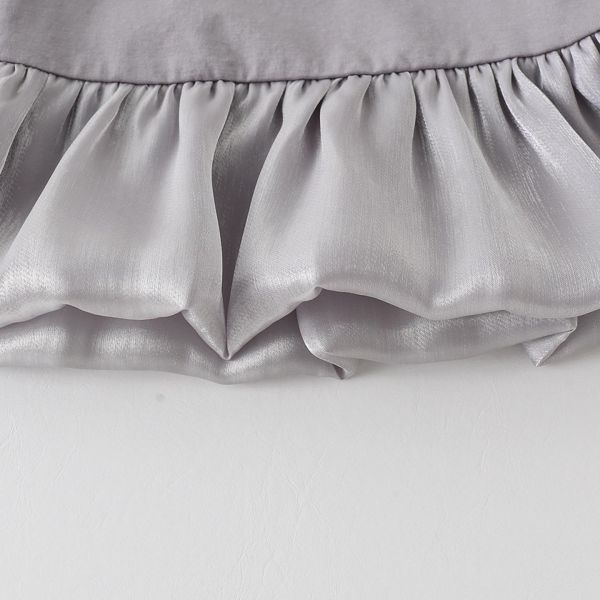 酷甜手提包緞面長版連身裙 