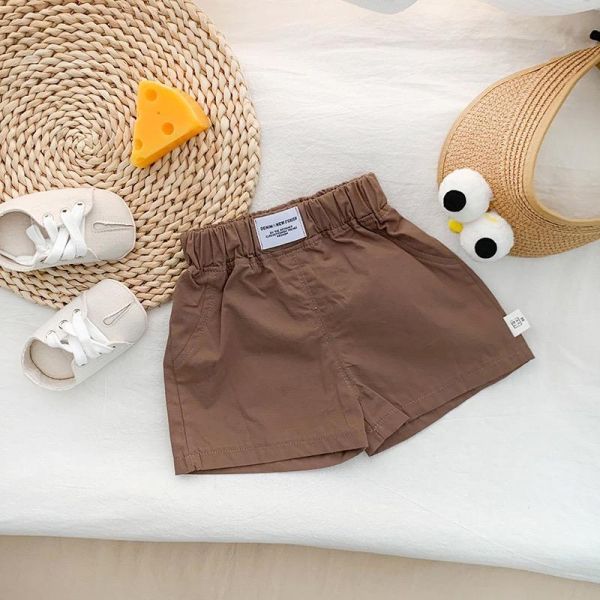 百搭素色寬鬆緊休閒短褲(3色) 