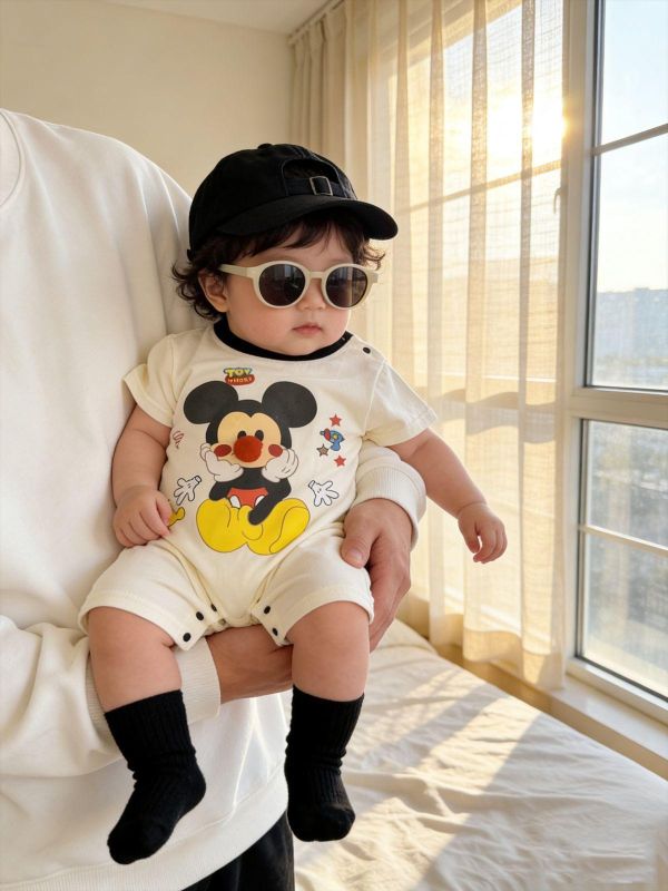 立體小紅鼻子米奇連身裝 