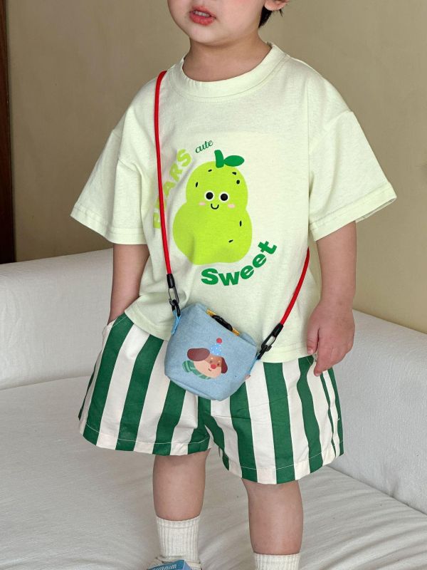 可愛水果印花兩件式套裝 