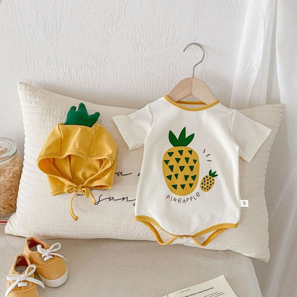 好運來！旺旺鳳梨包屁衣(含造型帽) 