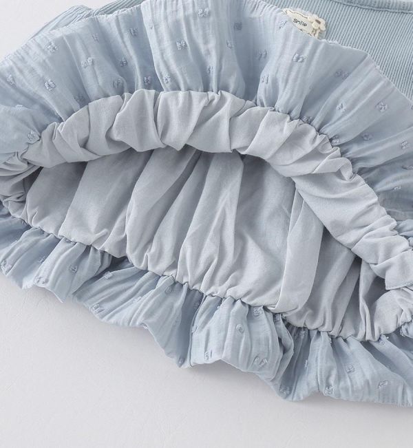 假兩件拼接澎澎連身裙 