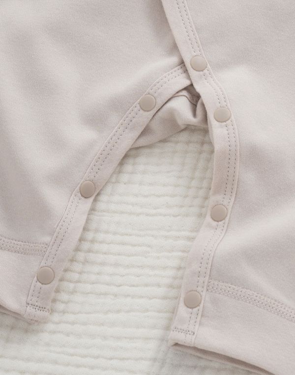 新生兒小馬電繡純棉反包手連身裝 