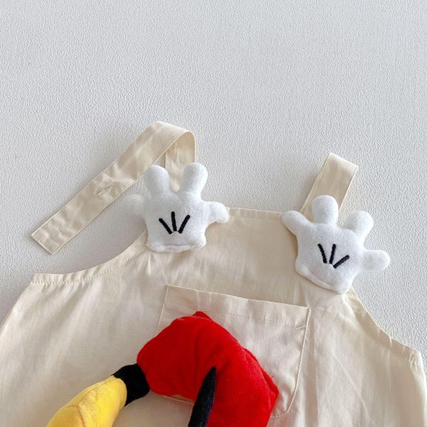 米奇滿印背心/立體米奇屁股吊帶褲 