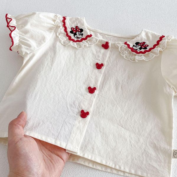 甜美米妮翻領上衣/點點雪紡連身裙/長褲 